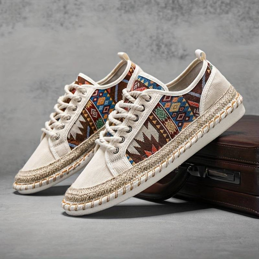 Breathable sneakers women with jute midsole