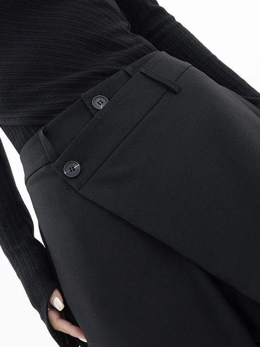 Women's Leja Layered Button Wide-Leg Pants