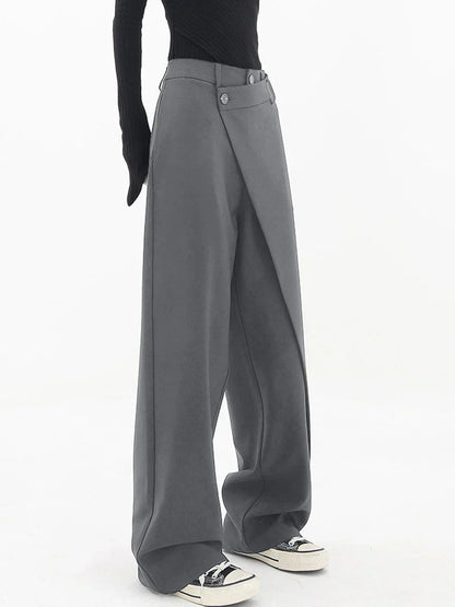 Women's Leja Layered Button Wide-Leg Pants