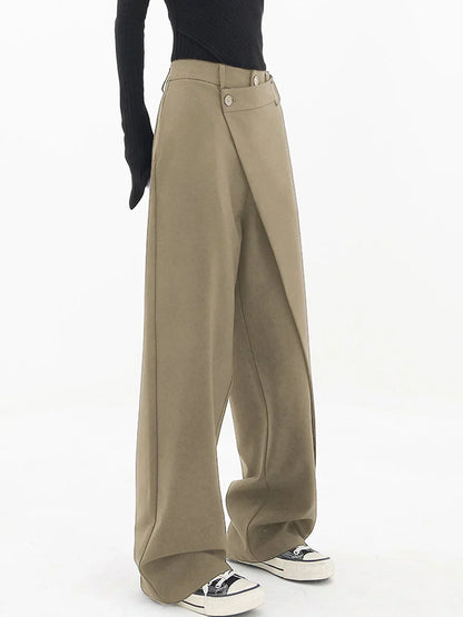 Women's Leja Layered Button Wide-Leg Pants