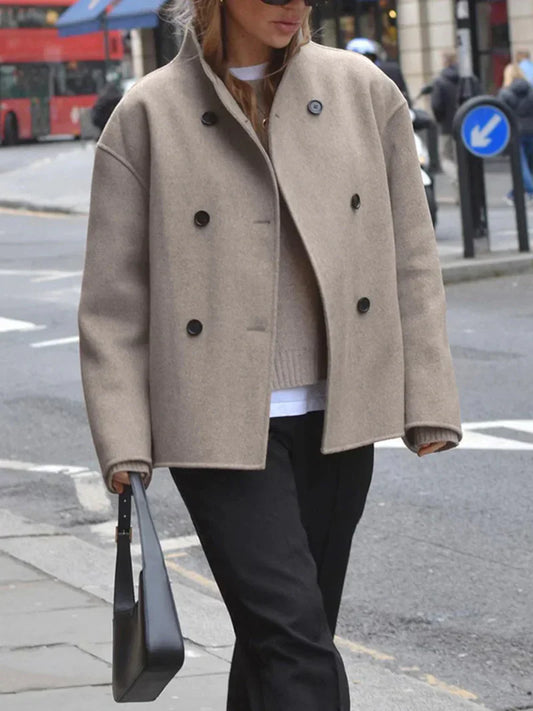 Warm Ladies Winter Wool Coat - Olytrend