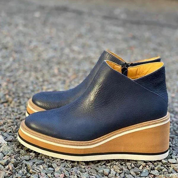 Women's Comfortable Platform Ankle Boots | Wedge Heel