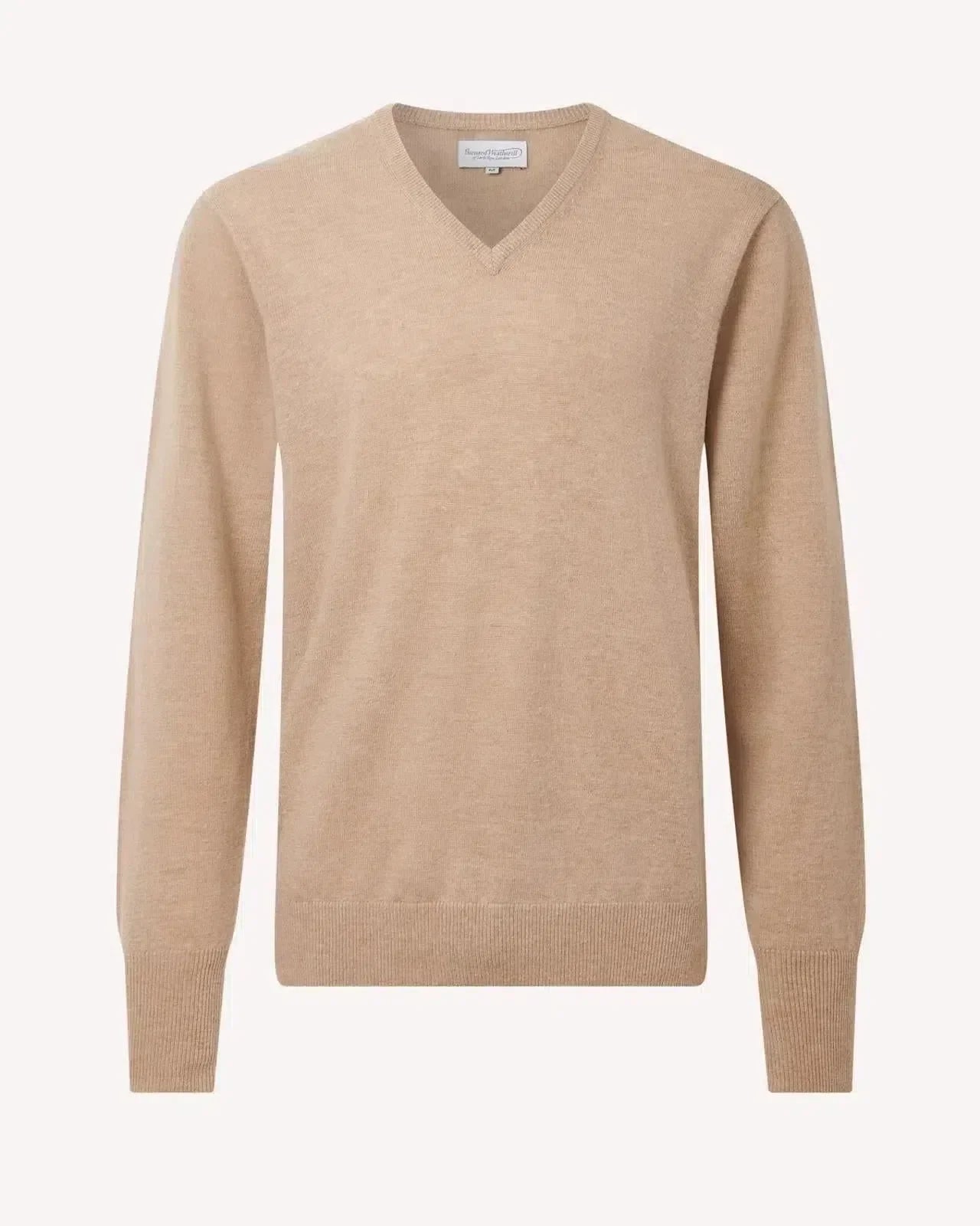 Charles - Savile Row V-Neck Pullover – Camel