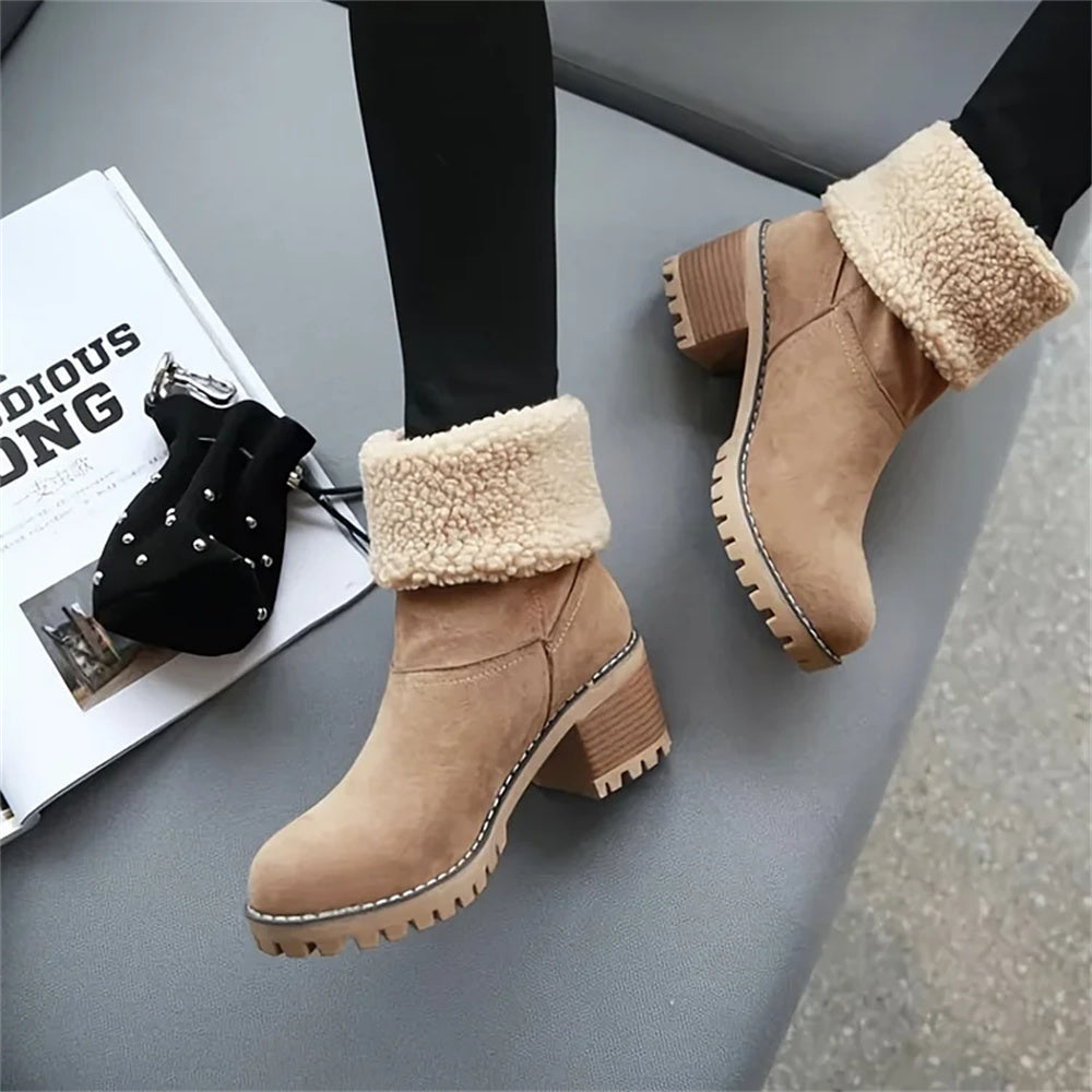 Warm Waterproof Insulated Winter Boots for Women