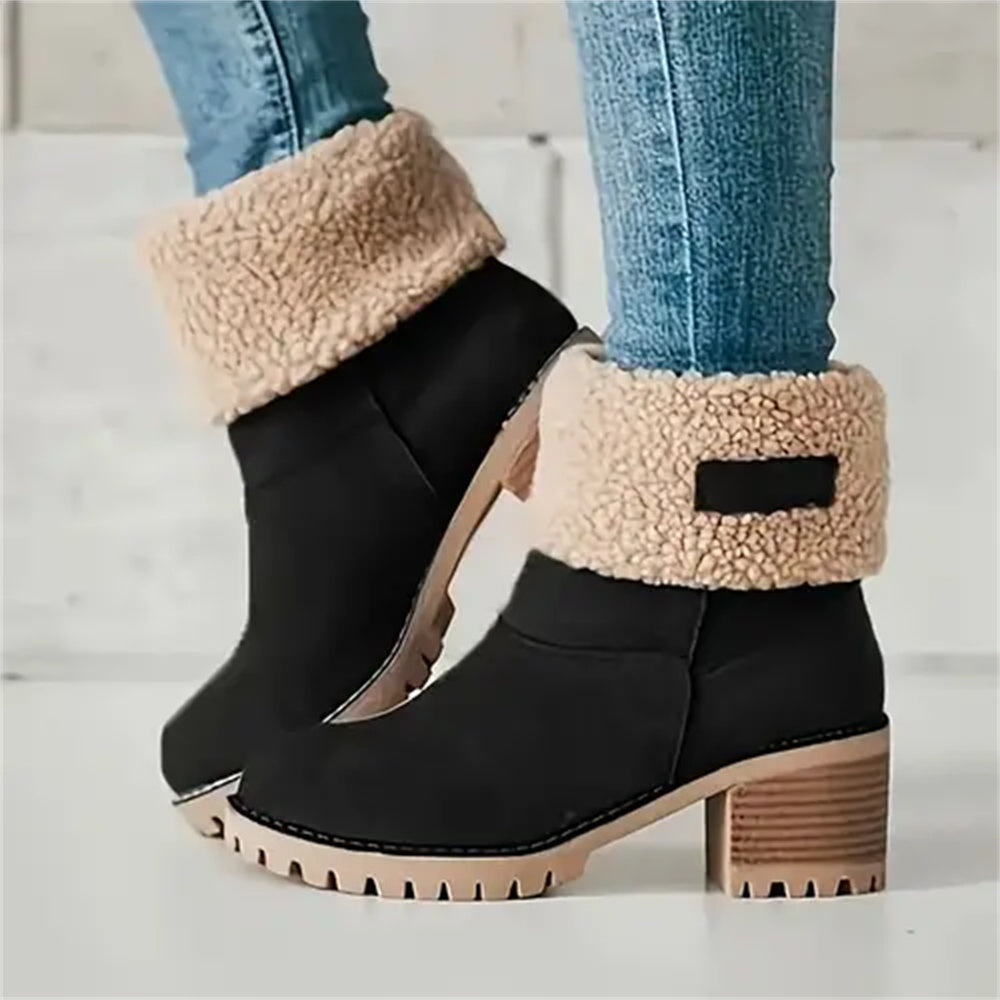 Warm Waterproof Insulated Winter Boots for Women