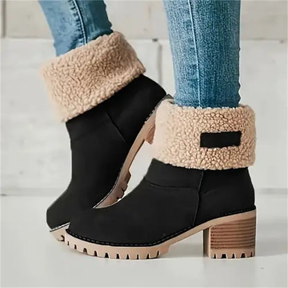 Warm Waterproof Insulated Winter Boots for Women
