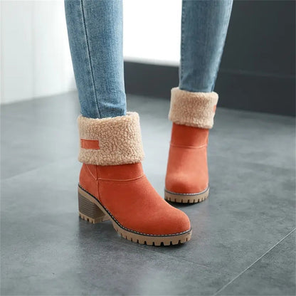 Warm Waterproof Insulated Winter Boots for Women