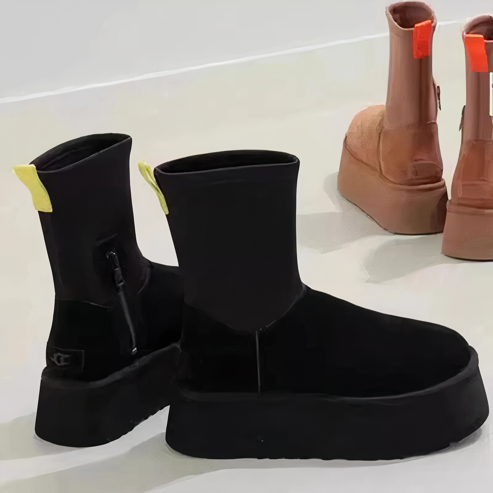 Warm Faux Fur Ankle Boots for Women - Olytrend
