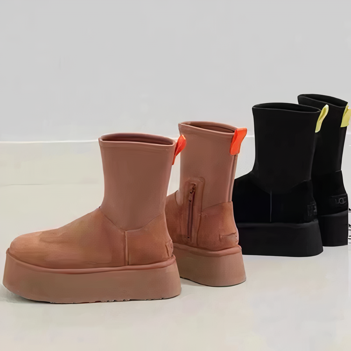Warm Faux Fur Ankle Boots for Women