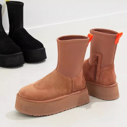 Warm Faux Fur Ankle Boots for Women