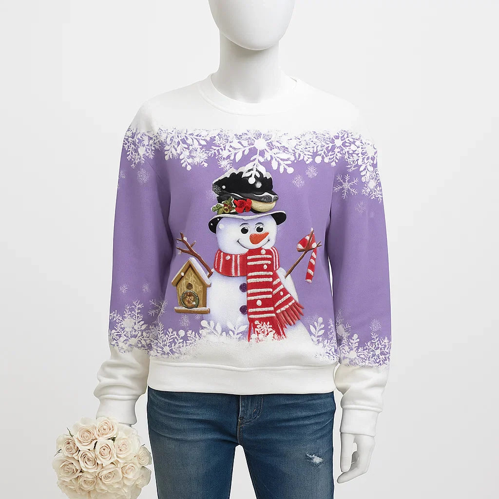 Women’s Snowman Christmas Sweater | Festive Knitwear