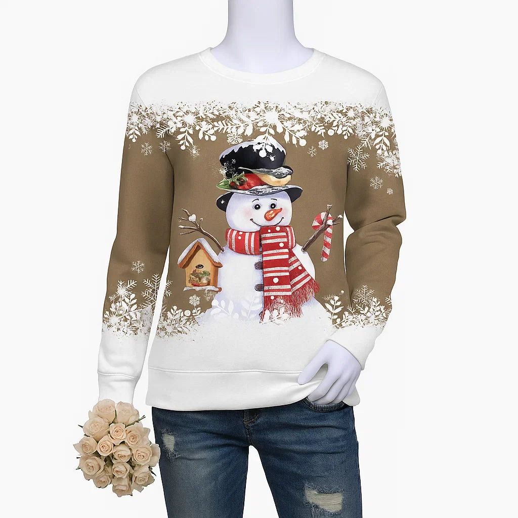Women’s Snowman Christmas Sweater | Festive Knitwear
