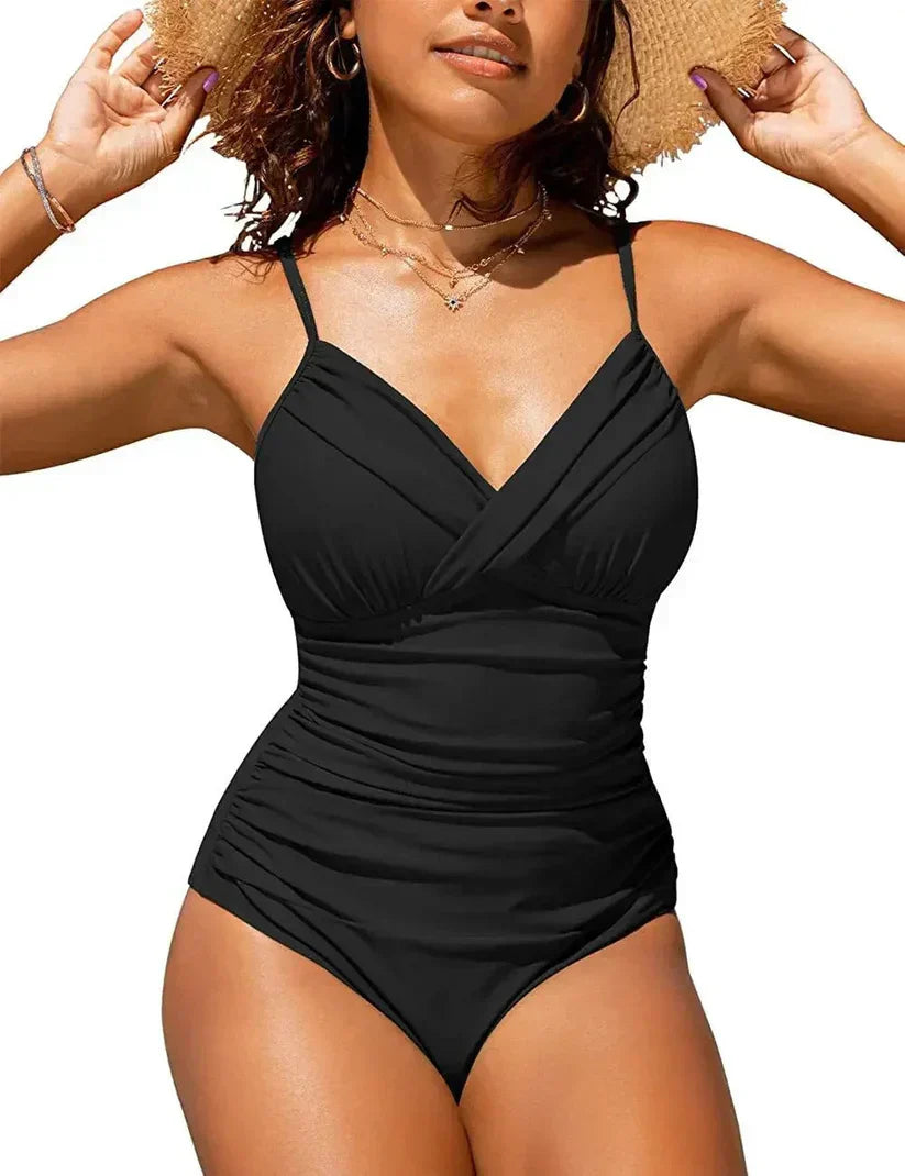 Women's Boost Bra Swimwear V Neck Top