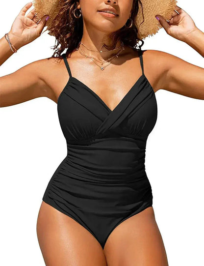 Women's Boost Bra Swimwear V Neck Top