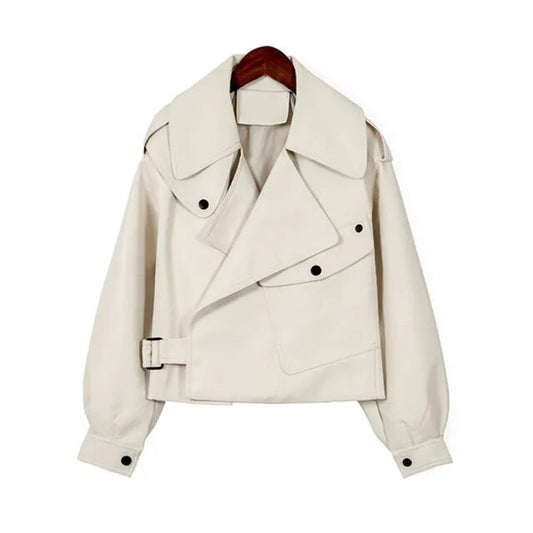 Women's Cropped Jacket | With Belt