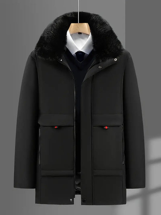 Water-resistant men's parka - arel stylish design