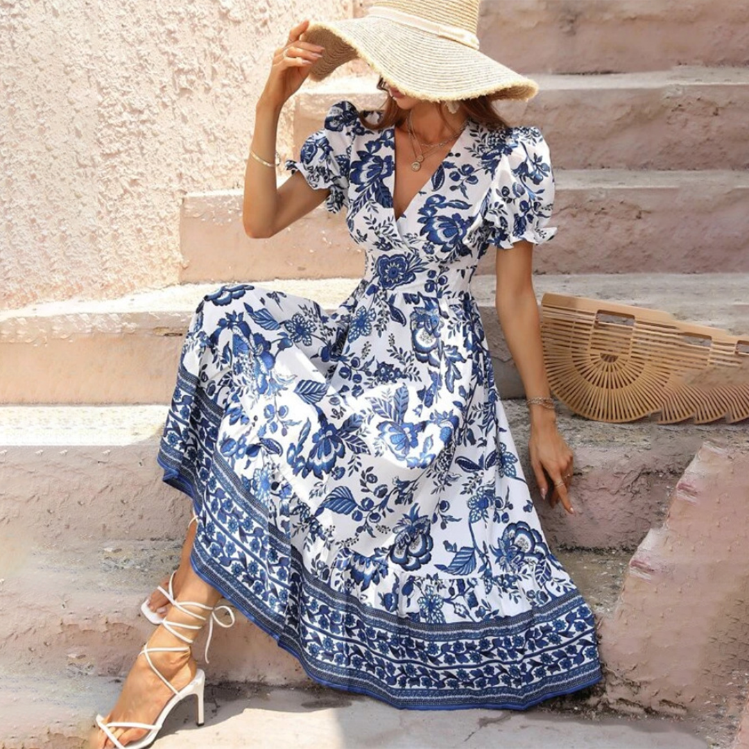 Beautiful Flower Print Dress