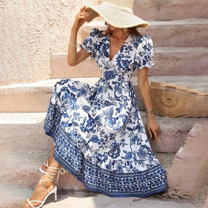 Beautiful Flower Print Dress