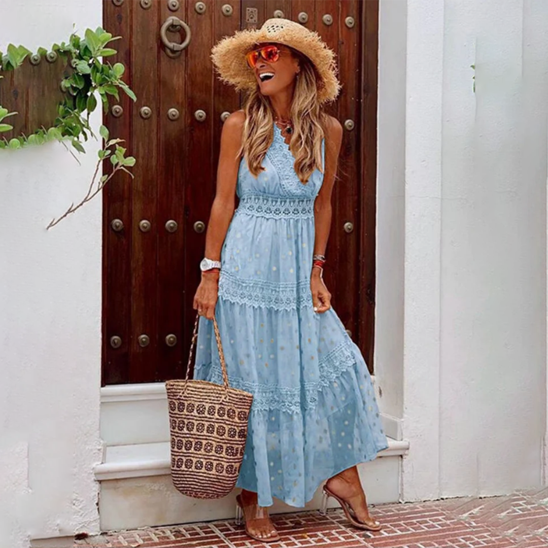 Beatrix | Women's Boho Dress Made of Cotton for Summer Events