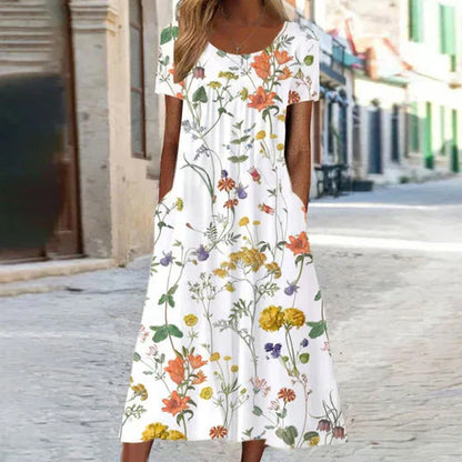 Women's Charlotte Floral Midi Summer Dress