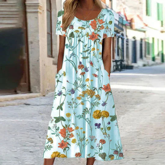 Women's Charlotte Floral Midi Summer Dress