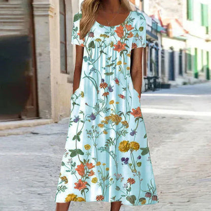 Women's Charlotte Floral Midi Summer Dress
