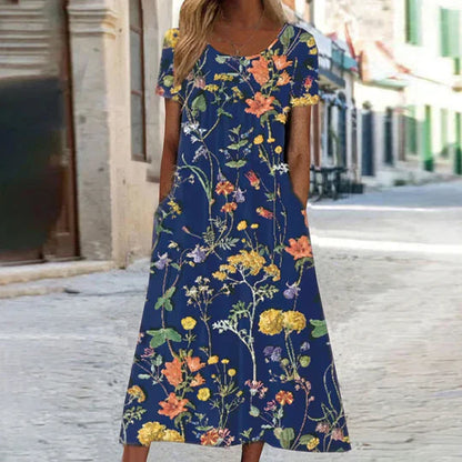 Women's Charlotte Floral Midi Summer Dress
