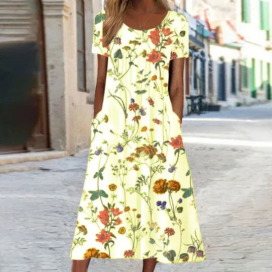 Women's Charlotte Floral Midi Summer Dress