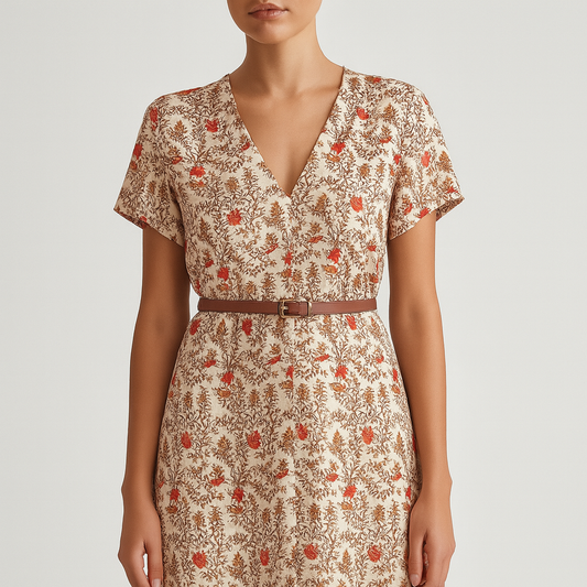 Boho dress made of light cotton