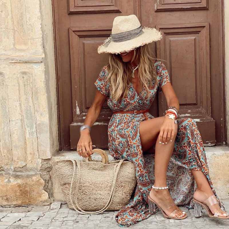 Boho dress made of light cotton