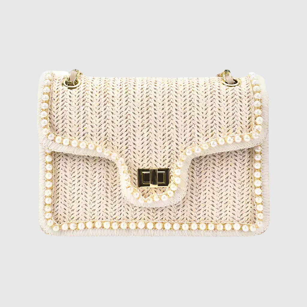 Boho Tote Bag with Bead Details
