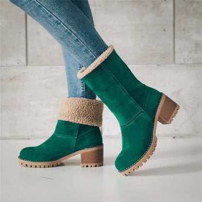 Warm Knee High Wool Winter Boots