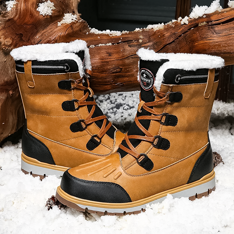 Weather-resistant and insulated men's boots