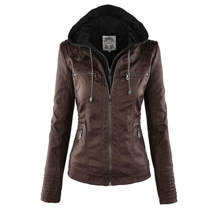 Women's weather-resistant hooded jacket