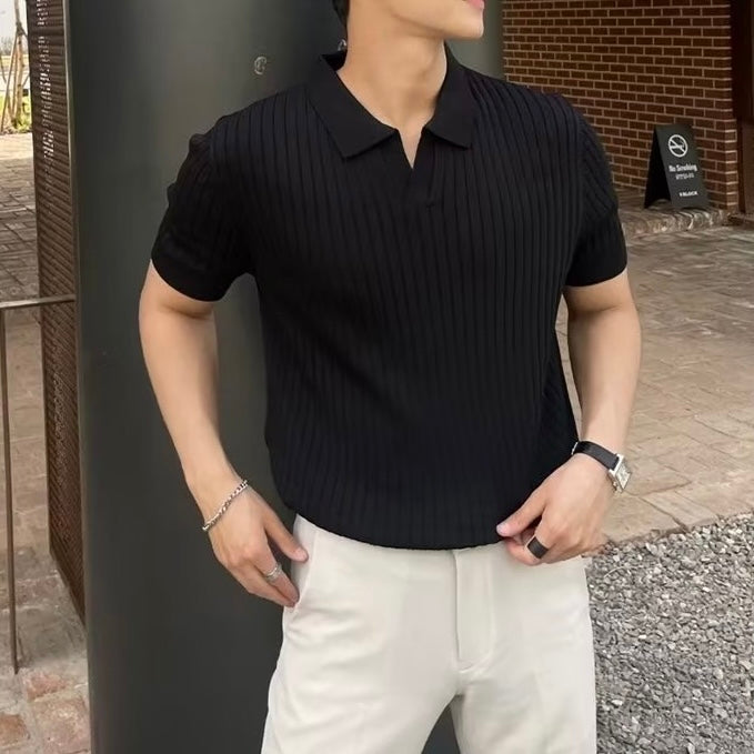 Bo | Classic knitted polo shirt for men