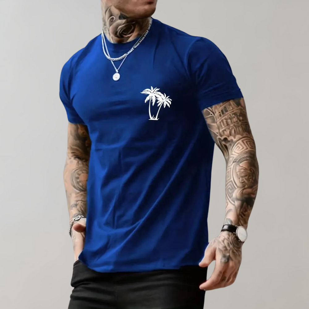Bradley | Men's T-Shirt with Palm Tree Graphic