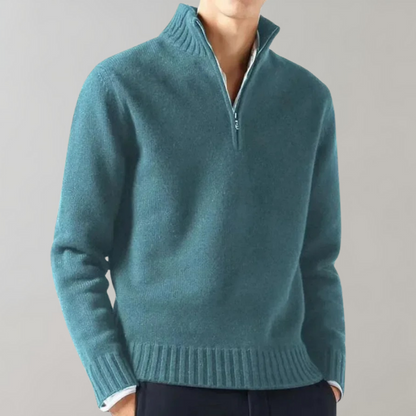 Warm fleece zip-up sweater for men | Ideal for outdoor activities