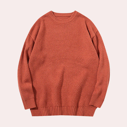 Casual crewneck sweater for men