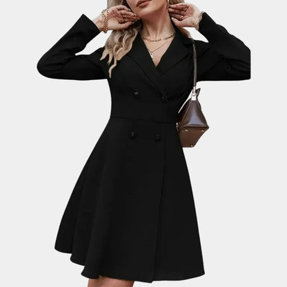 Warm Chic A-Line Winter Coat for Ladies