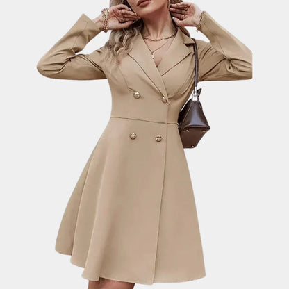 Warm Chic A-Line Winter Coat for Ladies