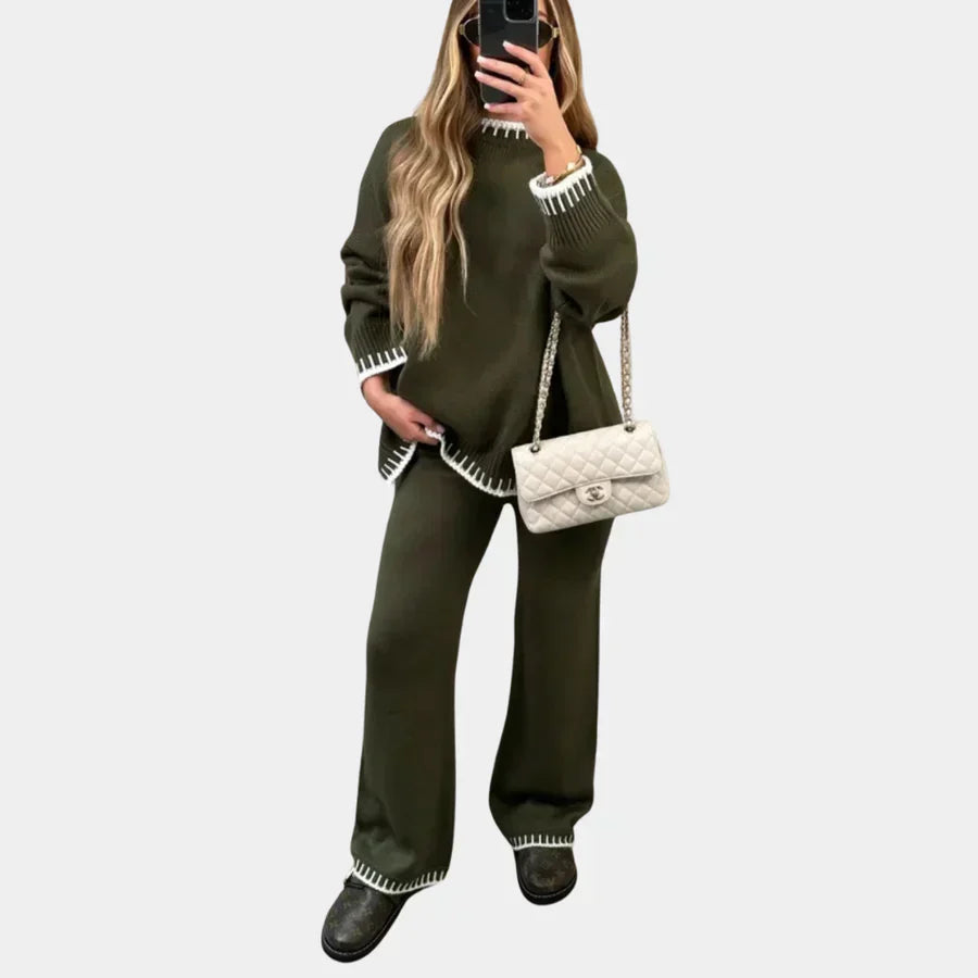 Women's Eloisa Knitted Two-Piece Set: Elegant Design