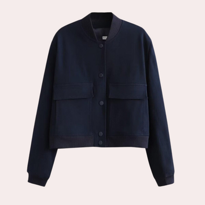 Warm Quilted Bomber Jacket for Women