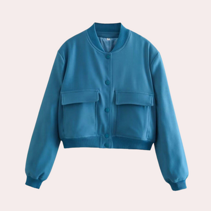 Warm Quilted Bomber Jacket for Women