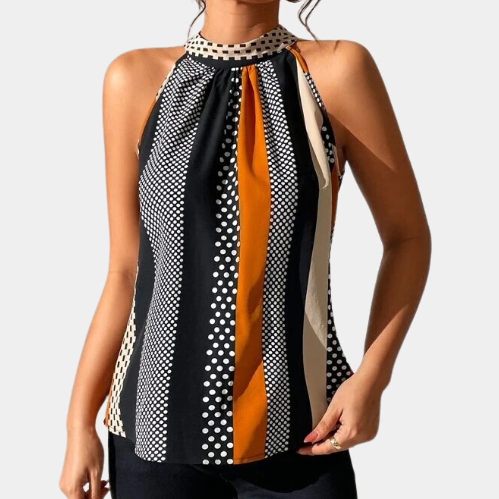 Vero - Elegant Sleeveless Top with V-Neck - Women