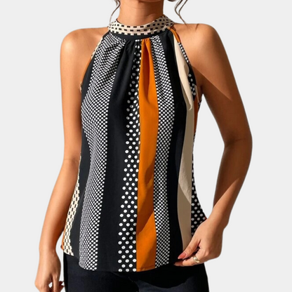 Vero - Elegant Sleeveless Top with V-Neck - Women