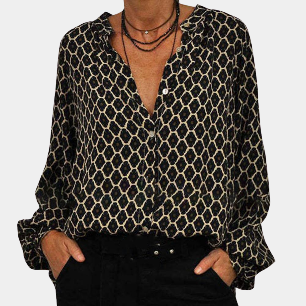 Camille | Women's Blouse With V-Neck