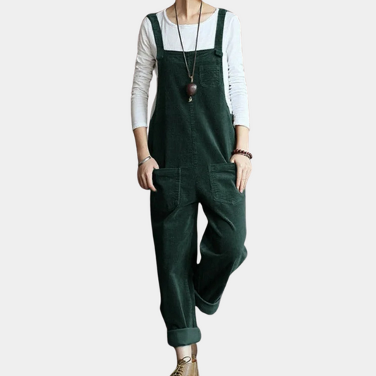 Casual summer corduroy jumpsuit for women