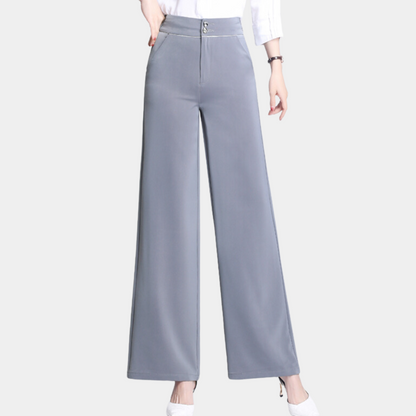 Weronika Women's High-Waisted Flowy Trousers