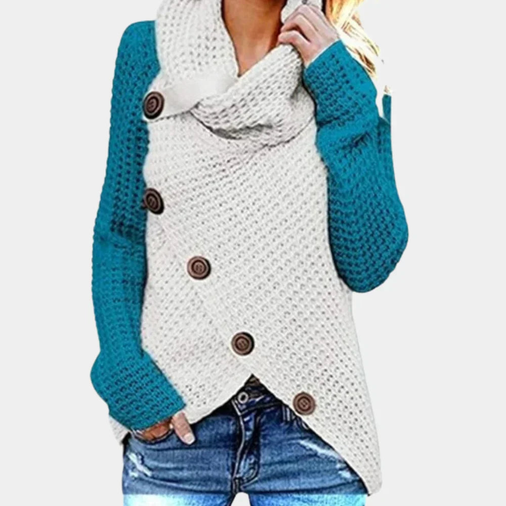 Women's Liselotte Asymmetric Button Jumper