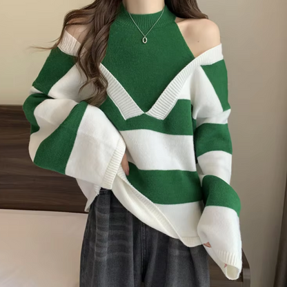 Women's stylish cold-shoulder Portia jumper